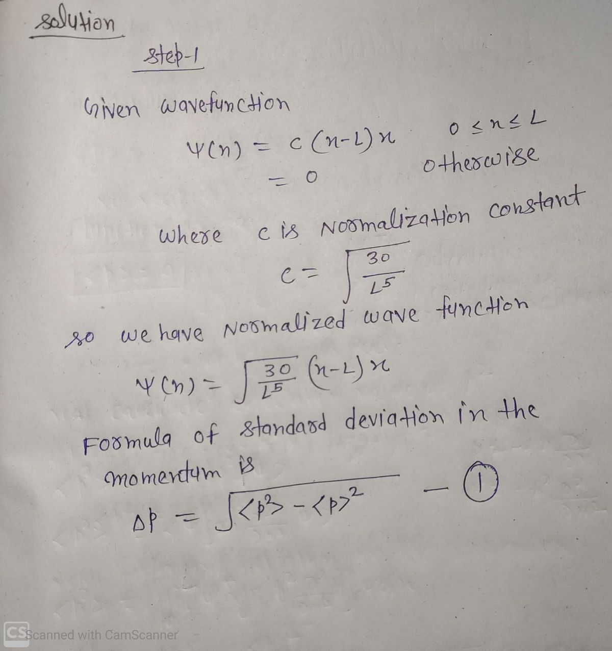 Advanced Physics homework question answer, step 1, image 1